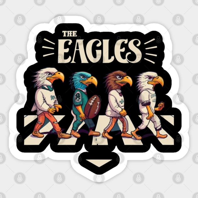 The eagles funny Philadelphia eagles football design Sticker by Nasromaystro